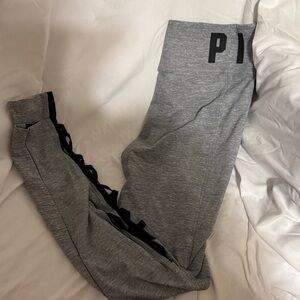PINK Victoria's Secret Yoga Gray w/Black Accents